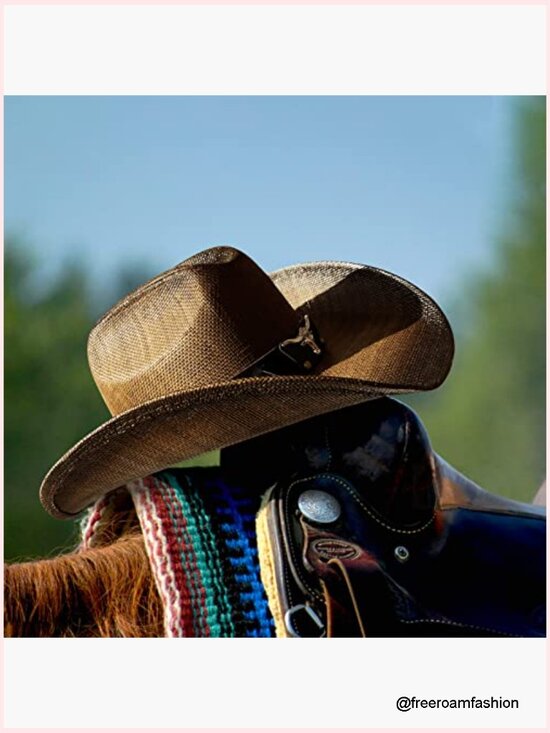 Straw Cowboy Hat Shapeable 4.2\